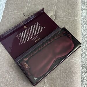 SLIP maroon pure silk sleep mask